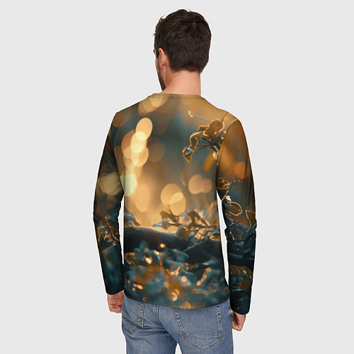 Мужской лонгслив Влюбленные птички / 3D-принт – фото 4
