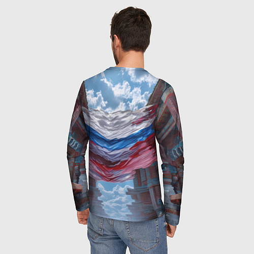 Мужской лонгслив Военный медведь в доспехах / 3D-принт – фото 4