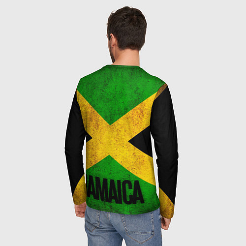 Мужской лонгслив Jamaica lion flag / 3D-принт – фото 4