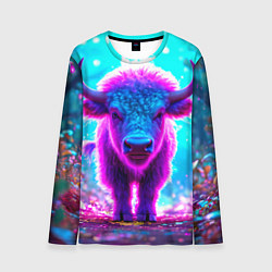 Лонгслив мужской Белый буйвол, цвет: 3D-принт