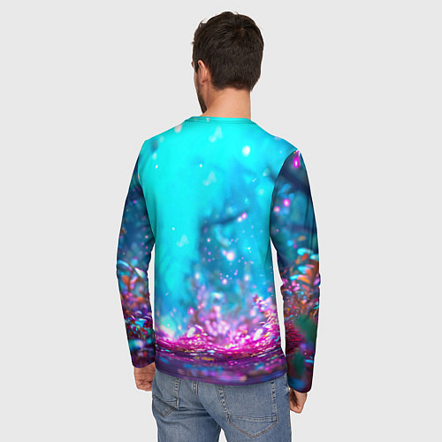 Мужской лонгслив Белый буйвол / 3D-принт – фото 4