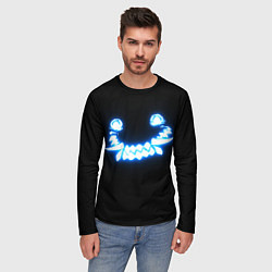 Лонгслив мужской Улыбка демона, цвет: 3D-принт — фото 2