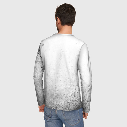 Мужской лонгслив Monaco - white gradient / 3D-принт – фото 4