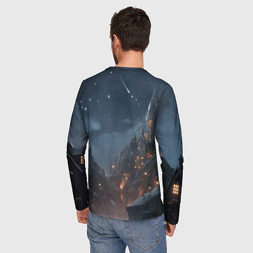 Мужской лонгслив Гарри Поттер полнолуние / 3D-принт – фото 4