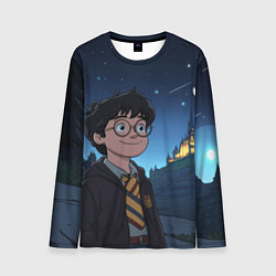 Лонгслив мужской Довольный Гарри Поттер, цвет: 3D-принт