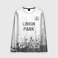 Лонгслив мужской Linkin Park 2024 - white gradient посередине, цвет: 3D-принт