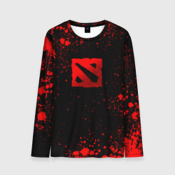 Лонгслив мужской Красные брызги - Dota 2, цвет: 3D-принт