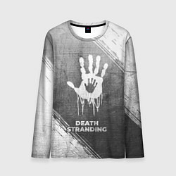 Лонгслив мужской Death Stranding - grey gradient, цвет: 3D-принт