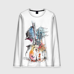 Лонгслив мужской Скрипка, цвет: 3D-принт