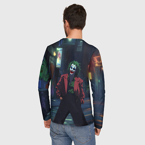 Мужской лонгслив Джокер в широких штанах / 3D-принт – фото 4