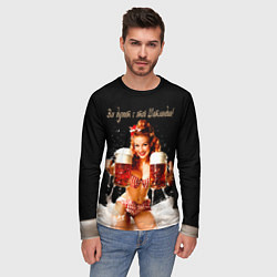 Лонгслив мужской Все дуреют с этой Шотландии, цвет: 3D-принт — фото 2