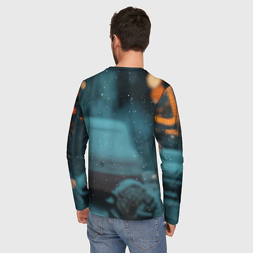 Мужской лонгслив Санта Джокер / 3D-принт – фото 4