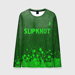 Лонгслив мужской Slipknot - green gradient посередине, цвет: 3D-принт