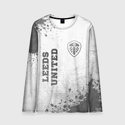 Мужской лонгслив Leeds United - white gradient вертикально