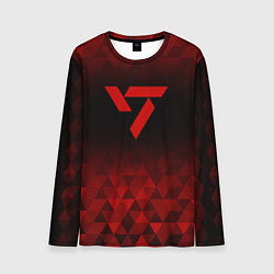 Лонгслив мужской Seventeen red poly, цвет: 3D-принт