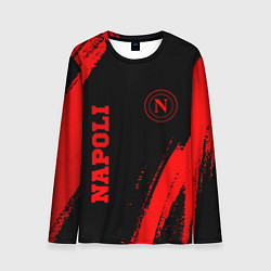 Мужской лонгслив Napoli - red gradient вертикально