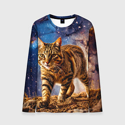 Лонгслив мужской Пиксибоб в космосе, цвет: 3D-принт