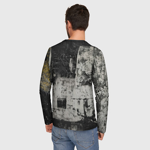 Мужской лонгслив Spider man night / 3D-принт – фото 4