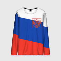 Мужской лонгслив Россия флаг с гербом