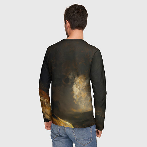 Мужской лонгслив Spider man poster / 3D-принт – фото 4