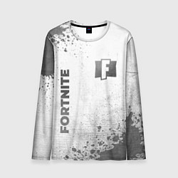 Мужской лонгслив Fortnite - white gradient вертикально