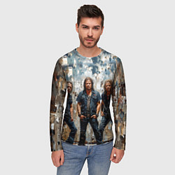 Лонгслив мужской Metallica масляной краской, цвет: 3D-принт — фото 2
