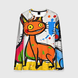 Лонгслив мужской Смешные зверята, цвет: 3D-принт