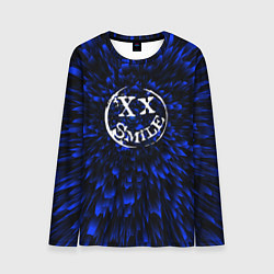 Лонгслив мужской Avril Lavigne blue energy, цвет: 3D-принт
