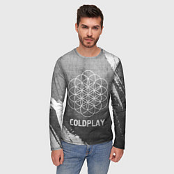 Лонгслив мужской Coldplay - grey gradient, цвет: 3D-принт — фото 2