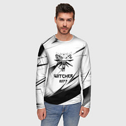 Лонгслив мужской Ведьмак stripes, цвет: 3D-принт — фото 2