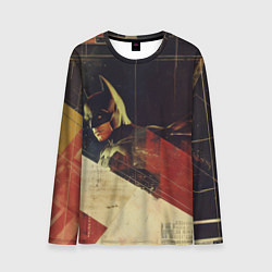 Лонгслив мужской Бэтмен ретро стиль, цвет: 3D-принт