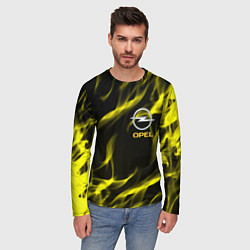 Лонгслив мужской Opel огненный стиль, цвет: 3D-принт — фото 2