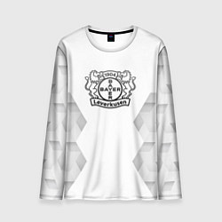 Лонгслив мужской Bayer 04 white poly, цвет: 3D-принт