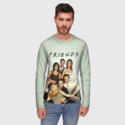 Лонгслив мужской Американский сериал - Друзья, цвет: 3D-принт — фото 2