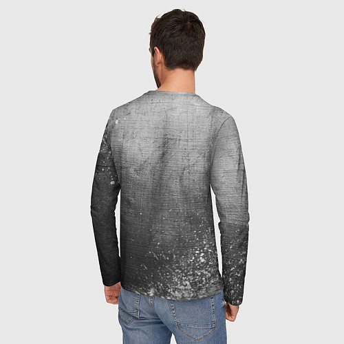 Мужской лонгслив Led Zeppelin - grey gradient / 3D-принт – фото 4