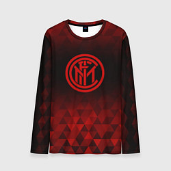 Лонгслив мужской Inter red poly, цвет: 3D-принт