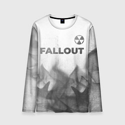 Лонгслив мужской Fallout - white gradient посередине, цвет: 3D-принт