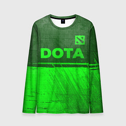 Лонгслив мужской Dota - green gradient посередине, цвет: 3D-принт