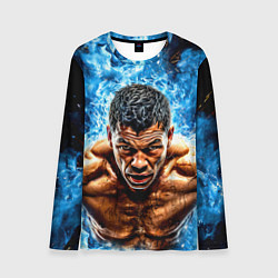 Лонгслив мужской Артуро Гатти в синем пламени, цвет: 3D-принт