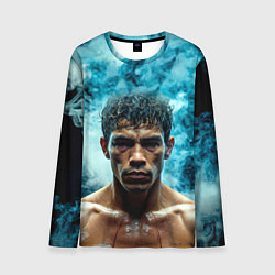 Лонгслив мужской Артуро Гатти в дыму, цвет: 3D-принт