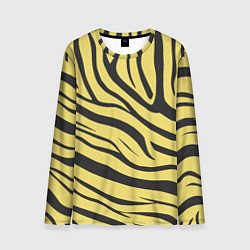Лонгслив мужской Светлый тигровый паттерн, цвет: 3D-принт
