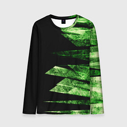 Лонгслив мужской Color green black, цвет: 3D-принт