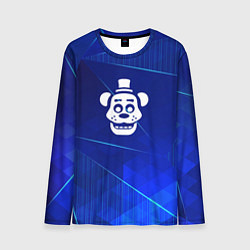 Лонгслив мужской FNAF blue poly, цвет: 3D-принт