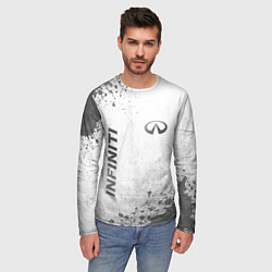 Лонгслив мужской Infiniti - white gradient вертикально, цвет: 3D-принт — фото 2