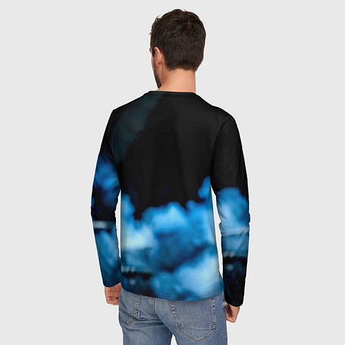 Мужской лонгслив Дастин Порье в дыму / 3D-принт – фото 4