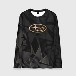 Лонгслив мужской Subaru golden poly, цвет: 3D-принт