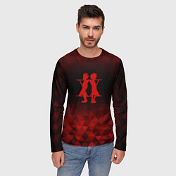 Лонгслив мужской Hunter x Hunter red poly, цвет: 3D-принт — фото 2