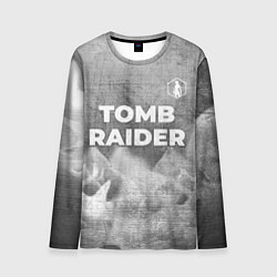 Лонгслив мужской Tomb Raider - grey gradient посередине, цвет: 3D-принт
