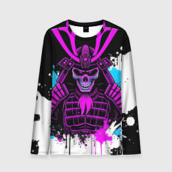 Мужской лонгслив Скелет самурая