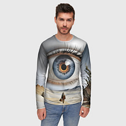 Лонгслив мужской Глаз в пустыне, цвет: 3D-принт — фото 2